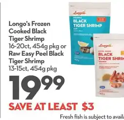 Garden Foods Longo's frozen cooked black tiger shrimp offer