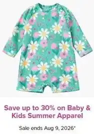Well Baby & Kids Summer Apparel offer