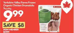 Longo's Yorkshire Valley Farms Frozen Organic Chicken Drumsticks offer
