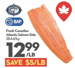Longo's Fresh Canadian Atlantic Salmon Side offer