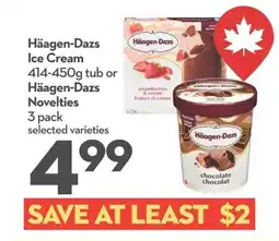 Longo's Häagen-dazs ice cream or häagen-dazs novelties offer