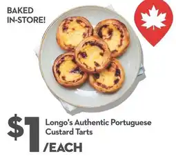 Longo's Longo's Authentic Portuguese Custard Tarts offer