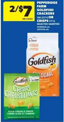 Real Canadian Superstore Pepperidge farm goldfish crackers or crisps offer