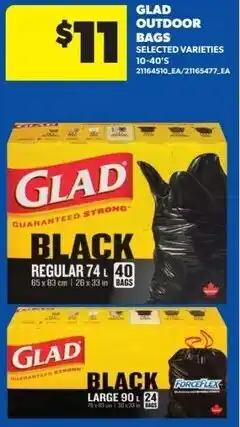 Real Canadian Superstore Glad outdoor bags offer