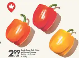 Longo's Fresh Sweet Red, Yellow or Orange Peppers offer