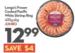 Longo's Longo's frozen cooked pacific white shrimp ring offer