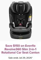 Well Evenflo Revolve360 Slim 2-in-1 Rotational Car Seat Canton offer