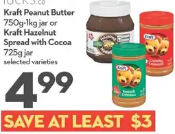 Longo's Kraft Peanut Butter or Kraft Hazelnut Spread with Cocoa offer