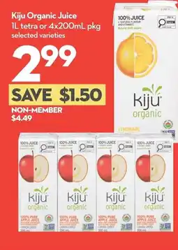 Longo's Kiju Organic Juice offer