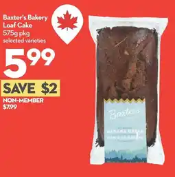 Longo's Baxter's Bakery Loaf Cake offer