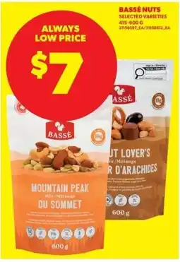 Real Canadian Superstore Bassé nuts selected varieties offer