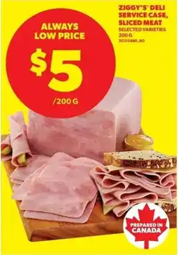 Real Canadian Superstore Ziggy's deli service case, sliced meat offer