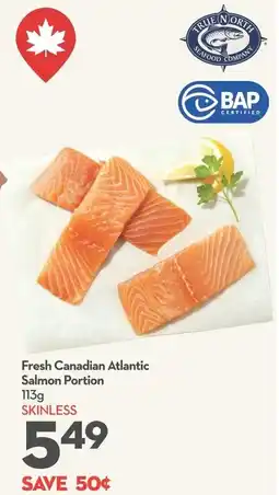 Longo's Fresh Canadian Atlantic Salmon Portion offer