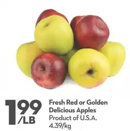 Longo's Fresh Red or Golden Delicious Apple offer