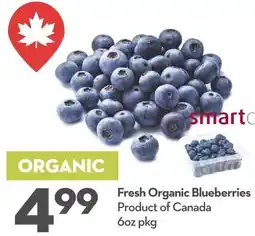 Longo's Fresh Organic Blueberries offer