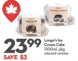 Longo's Longo's Ice Cream Cake offer