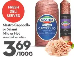 Longo's Mastro Capocollo or Salami offer