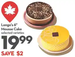 Longo's Longo's 6" Mousse Cake offer