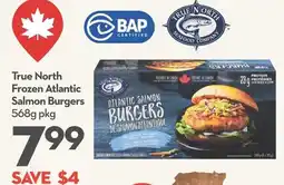 Longo's True North Frozen Atlantic Salmon Burgers offer