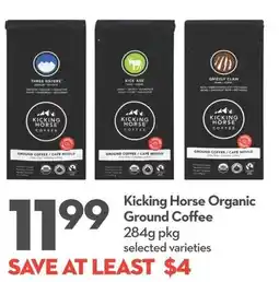 Longo's Kicking Horse Organic Ground Coffee offer