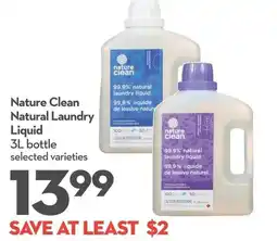 Longo's Nature Clean Natural Laundry Liquid offer