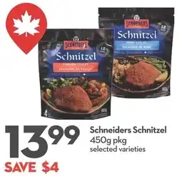 Longo's Schneiders Schnitzel offer