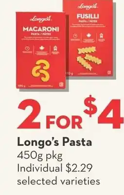 Longo's Longo's Pasta offer