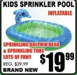 TechSource Kids sprinkler pool offer