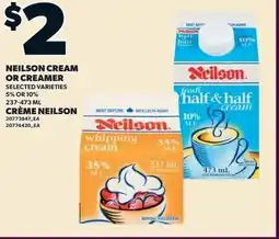 Loblaws Neilson cream or creamer offer