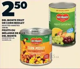 Loblaws Del monte fruit or corn medley offer