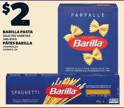 Loblaws Barilla pasta offer