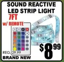TechSource Sound reactive led strip light offer