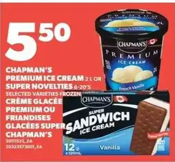 Loblaws Chapman's premium ice cream or super novelties offer
