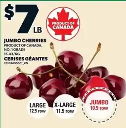 Loblaws Jumbo cherries offer