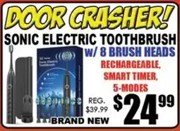 TechSource Sonic electric toothbrush w/8 brush heads offer