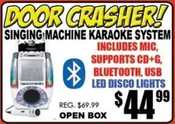 TechSource Singing machine karaoke system offer