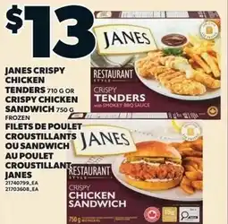 Loblaws Janes crispy chicken tenders or crispy chicken sandwich offer