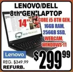 TechSource Lenovo/dell 8th gen laptop offer