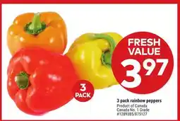 Giant Tiger 3 pack rainbow peppers offer