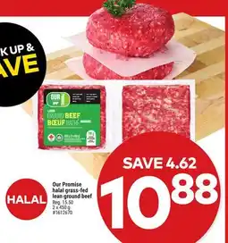 Giant Tiger Our Promise halal grass-fed lean ground beef offer