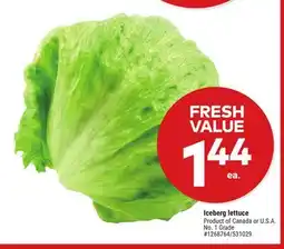 Giant Tiger Iceberg lettuce offer