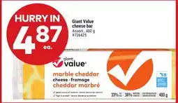 Giant Tiger Giant Value cheese bar offer