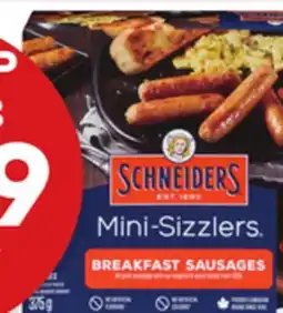 Giant Tiger Schneiders Sausages offer