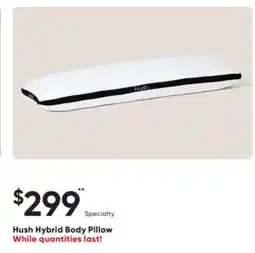 Sleep Country Hush Hybrid Body Pillow offer