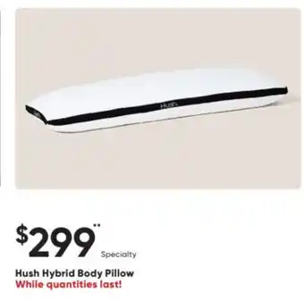 Sleep Country Hush Hybrid Body Pillow offer