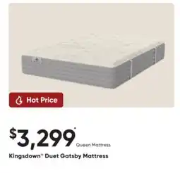 Sleep Country Kingsdown Duet Gatsby Mattress offer