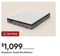Sleep Country Kingsdown Studio Brio Mattress offer