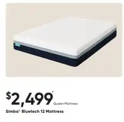Sleep Country Simba Bluetech 12 Mattress offer