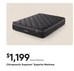 Sleep Country Chiropractic Superest Superior Mattress offer