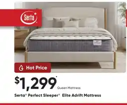 Sleep Country Serta Perfect Sleeper Elite Adrift Mattress offer